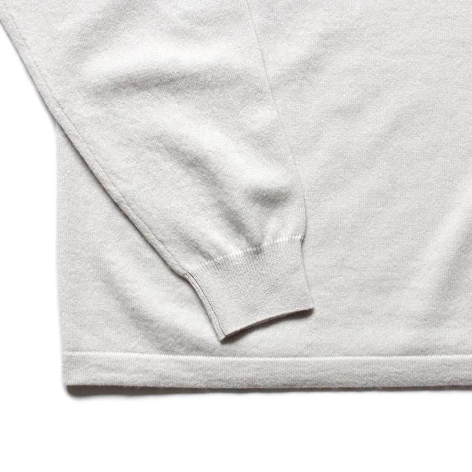 153685997 crepuscule / 2003-009 Cashmere crew - White カシミアニットクルーネックプルオーバー ホワイト 02
