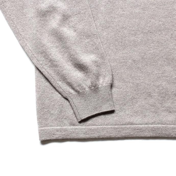 153686222 crepuscule / 2003-009 Cashmere crew - Beige カシミアニットクルーネックプルオーバー ベージュ 02