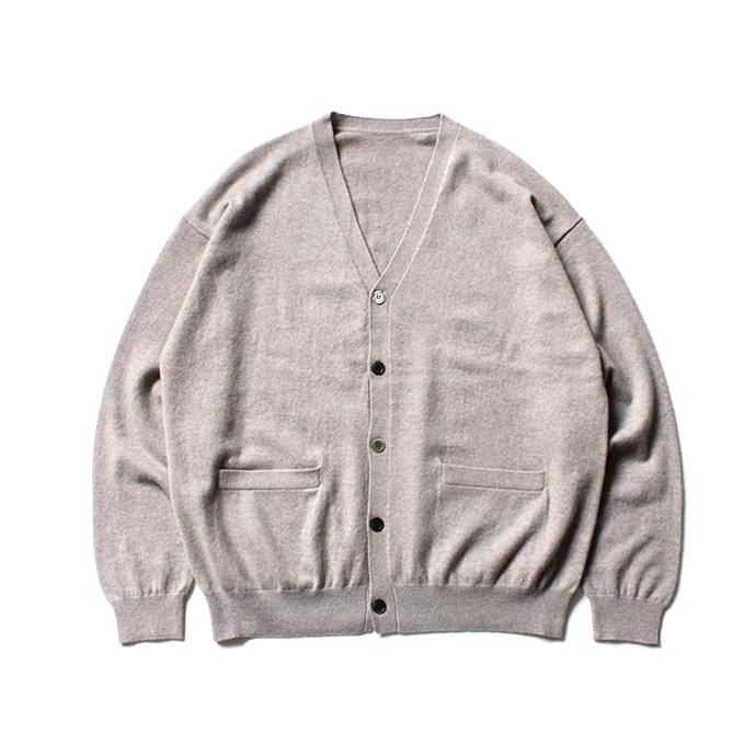 153686732 crepuscule / 2003-010 Cashmere cardigan - Beige カシミアニットカーディガン ベージュ 01