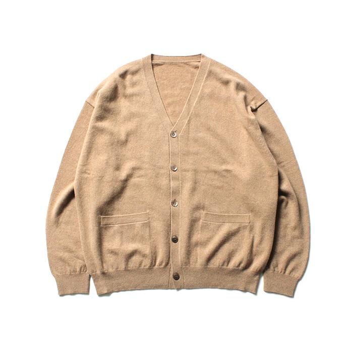 Crepuscule クレプスキュール 03 010 Cashmere Cardigan Camel カシミアニットカーディガン キャメル