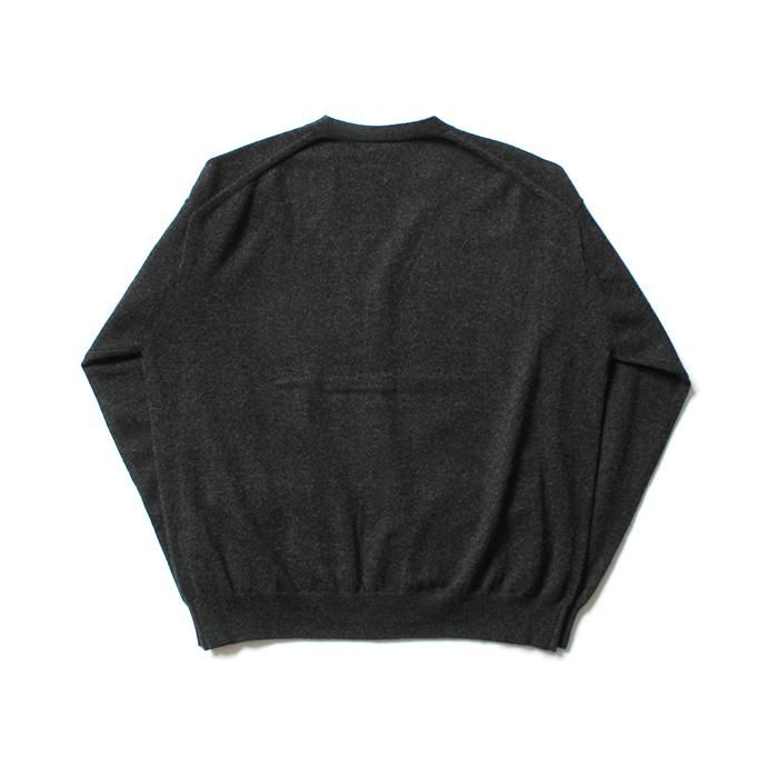 153686897 crepuscule / 2003-010 Cashmere cardigan - C.Gray カシミアニットカーディガン チャコールグレー 02