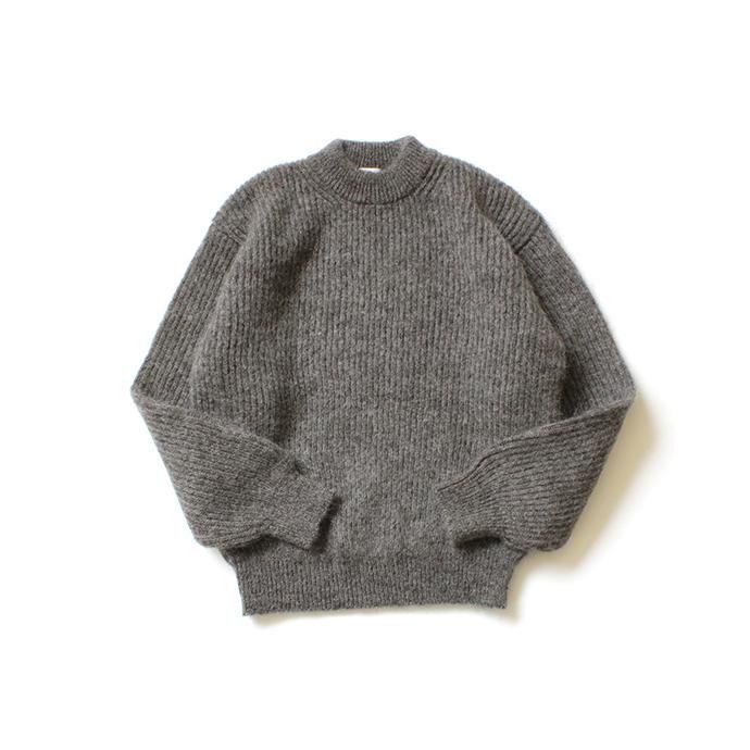 153755168 blurhms ROOTSTOCK / Kid Mohair Alpaca Wool Knit P/O - HeatherBrown ROOTS-RKAW19AW036F20 01