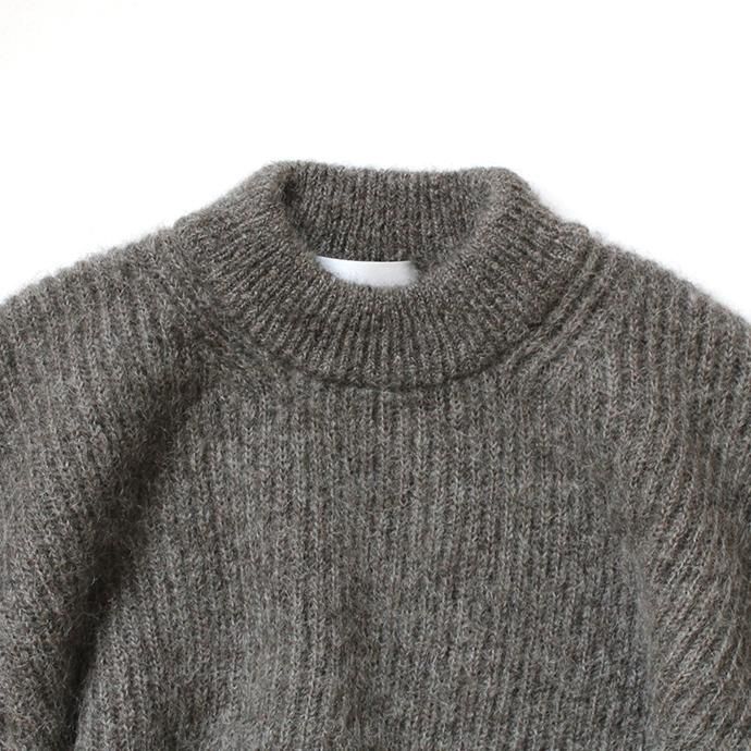 153755168 blurhms ROOTSTOCK / Kid Mohair Alpaca Wool Knit P/O - HeatherBrown ROOTS-RKAW19AW036F20 02