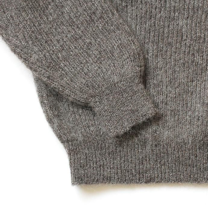 153755168 blurhms ROOTSTOCK / Kid Mohair Alpaca Wool Knit P/O - HeatherBrown ROOTS-RKAW19AW036F20 02