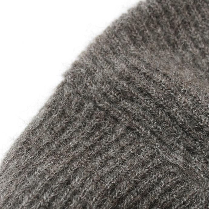 153755168 blurhms ROOTSTOCK / Kid Mohair Alpaca Wool Knit P/O - HeatherBrown ROOTS-RKAW19AW036F20 02