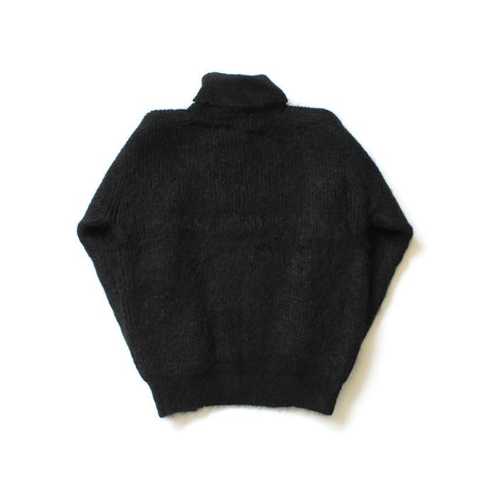 153755180 blurhms ROOTSTOCK / Kid Mohair Alpaca Wool Knit Turtle-neck P/O - Black ROOTS-RKAW19AW037F20 02