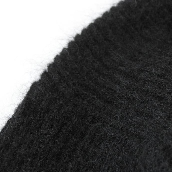 153755180 blurhms ROOTSTOCK / Kid Mohair Alpaca Wool Knit Turtle-neck P/O - Black ROOTS-RKAW19AW037F20 02
