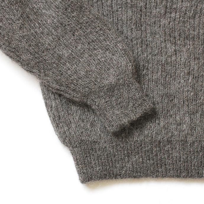153755219 blurhms ROOTSTOCK / Kid Mohair Alpaca Wool Knit Turtle-neck P/O - HeatherBrown ROOTS-RKAW19AW037F20 02
