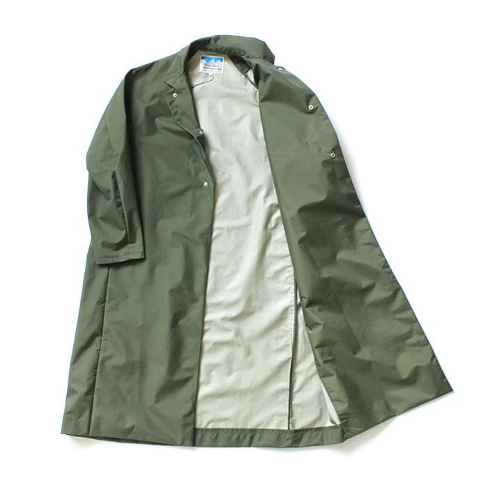 153905227 Powderhorn Mountaineering / P.H. M. LONG COAT 3Lナイロン シェルコート PH20FW-002 - Olive 02
