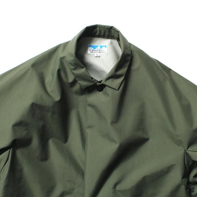 153905227 Powderhorn Mountaineering / P.H. M. LONG COAT 3Lナイロン シェルコート PH20FW-002 - Olive 02