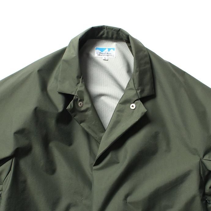 153905227 Powderhorn Mountaineering / P.H. M. LONG COAT 3Lナイロン シェルコート PH20FW-002 - Olive 02