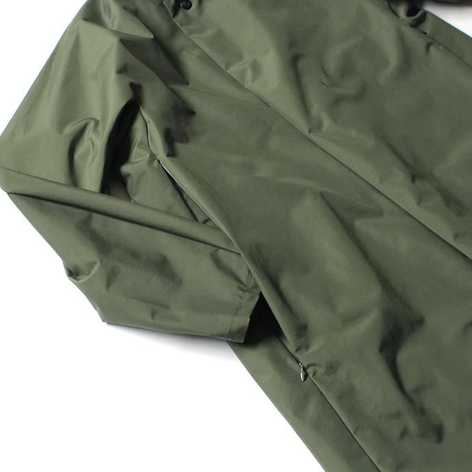 153905227 Powderhorn Mountaineering / P.H. M. LONG COAT 3Lナイロン シェルコート PH20FW-002 - Olive 02