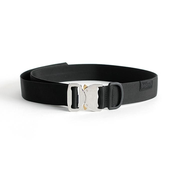 153924009 bagjack / NXL Belt 40mm M - Black/Polished バッグジャック ネクストレベル ベルト ブラック/シルバー 01