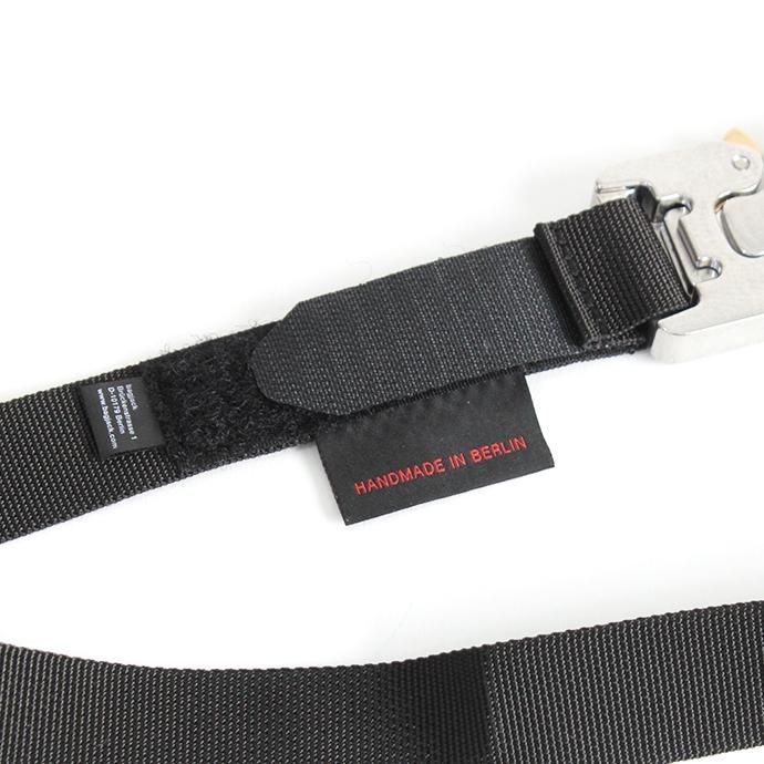 153924208 bagjack / Belt 25mm - Black Polished Cobra バッグジャック ベルト ブラック/シルバー 02