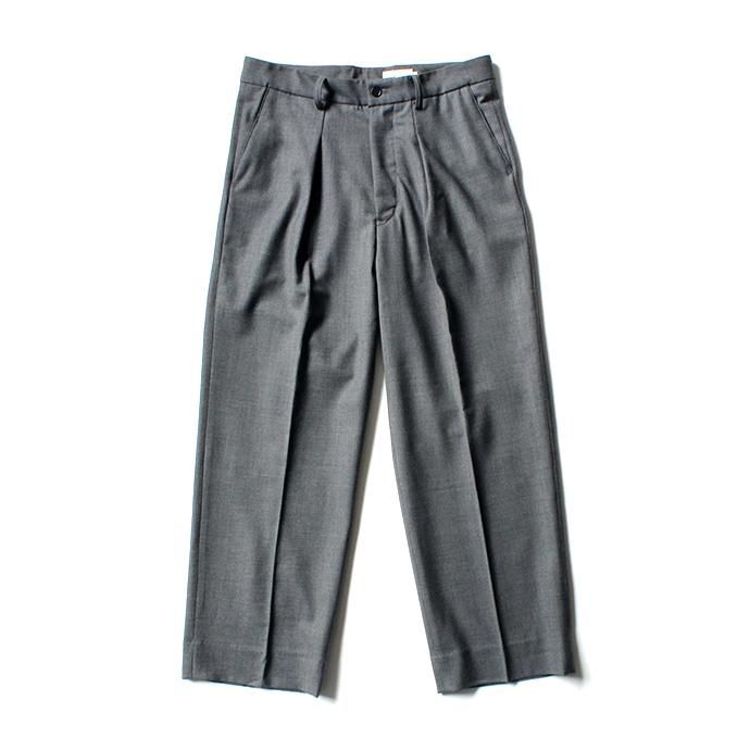 153992488 STILL BY HAND / PT07203 ウールキュプラ ワイドスラックス - Grey 01