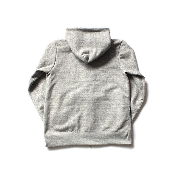 154024503 STILL BY HAND / CS06203 ジップフロント 度詰めスウェットパーカー - Heather Grey 02