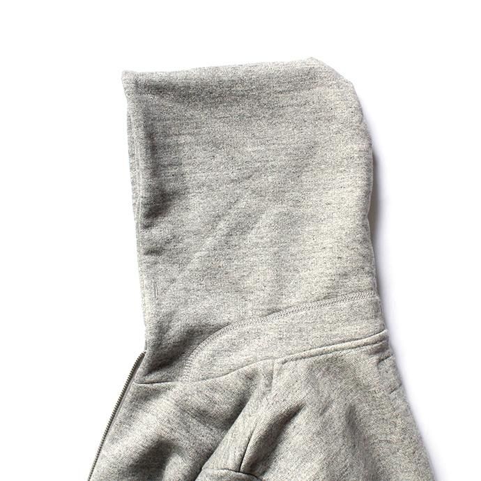 154024503 STILL BY HAND / CS06203 ジップフロント 度詰めスウェットパーカー - Heather Grey 02