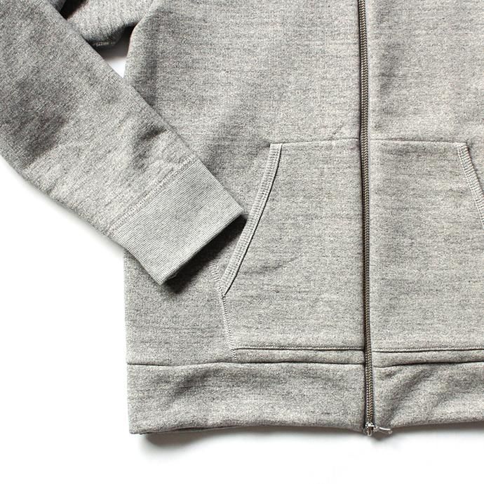 154024503 STILL BY HAND / CS06203 ジップフロント 度詰めスウェットパーカー - Heather Grey 02