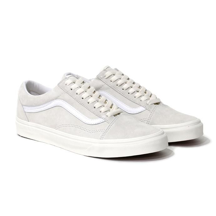 154042804 VANS / Pig Suede Old Skool - Marshmallow / True White ヴァンズ スウェードオールドスクール マシュマロ VN0A4U3B19A 01