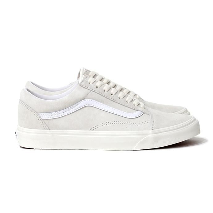 154042804 VANS / Pig Suede Old Skool - Marshmallow / True White ヴァンズ スウェードオールドスクール マシュマロ VN0A4U3B19A 02