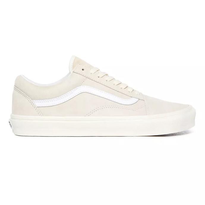 154042804 VANS / Pig Suede Old Skool - Marshmallow / True White ヴァンズ スウェードオールドスクール マシュマロ VN0A4U3B19A 02