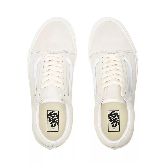 154042804 VANS / Pig Suede Old Skool - Marshmallow / True White ヴァンズ スウェードオールドスクール マシュマロ VN0A4U3B19A 02
