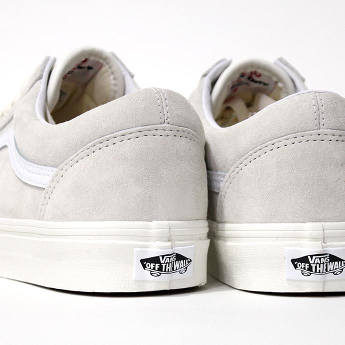154042804 VANS / Pig Suede Old Skool - Marshmallow / True White ヴァンズ スウェードオールドスクール マシュマロ VN0A4U3B19A 02