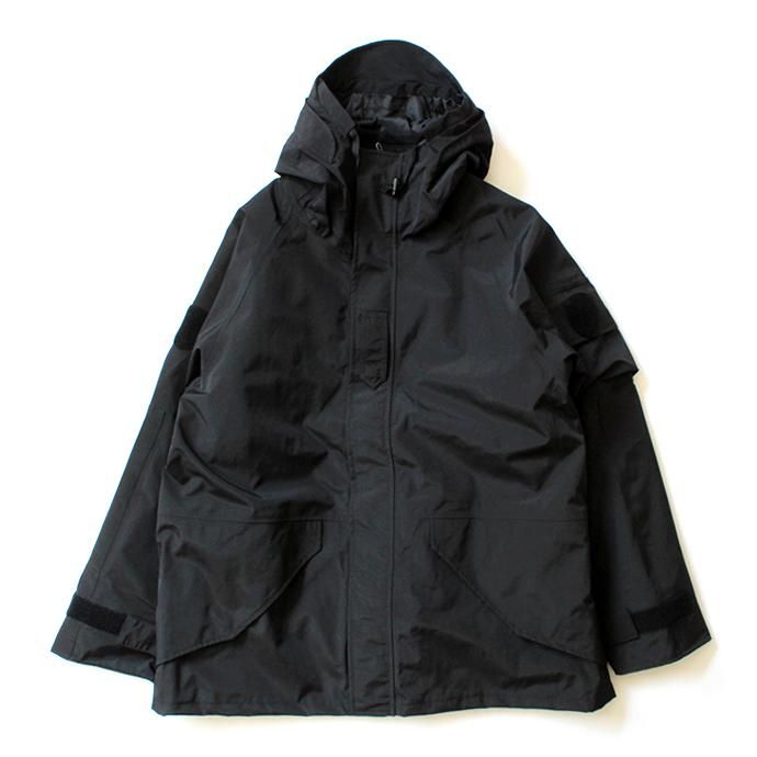 154310223 SBB / Parka imp. trasp. con liner - Black ECWCSスタイル防水透湿パーカー ブラック 01