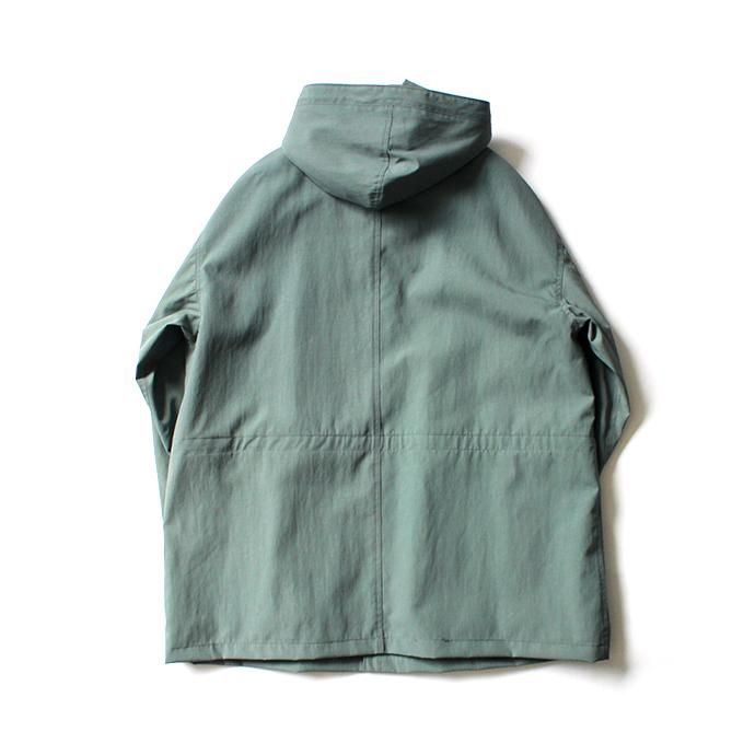 154353555 STILL BY HAND / CO03203 ナイロンフーデッドコート - Khaki 02