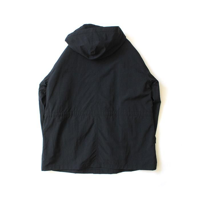 154353577 STILL BY HAND / CO03203 ナイロンフーデッドコート - Black 02