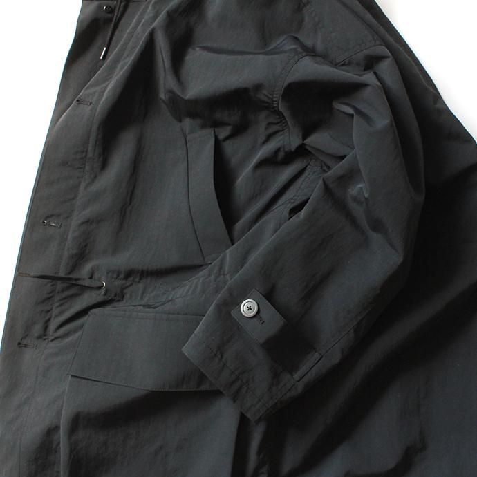 154353577 STILL BY HAND / CO03203 ナイロンフーデッドコート - Black 02