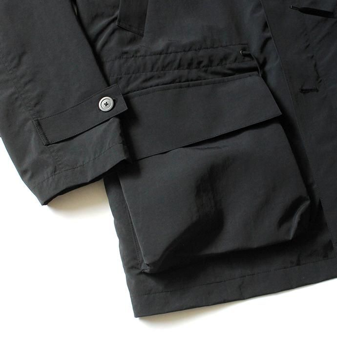154353577 STILL BY HAND / CO03203 ナイロンフーデッドコート - Black 02