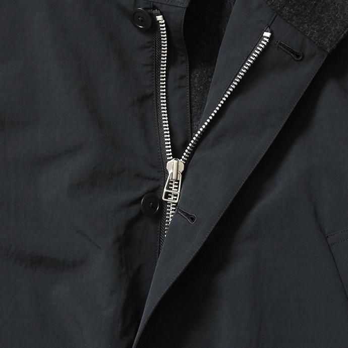 154353577 STILL BY HAND / CO03203 ナイロンフーデッドコート - Black 02