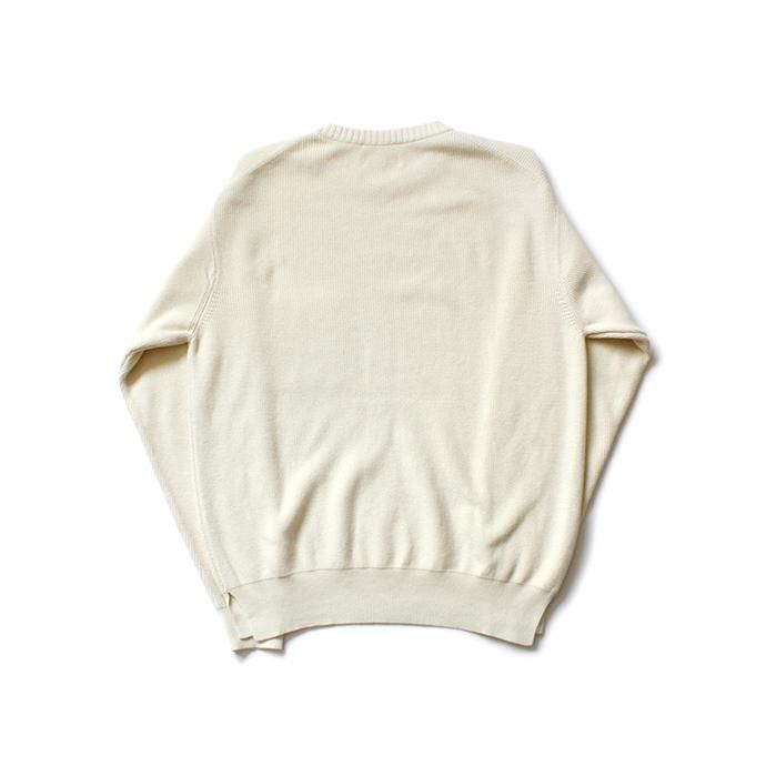 154365062 STILL BY HAND / KN02203 コットンウール クルーネックセーター - Cream 02
