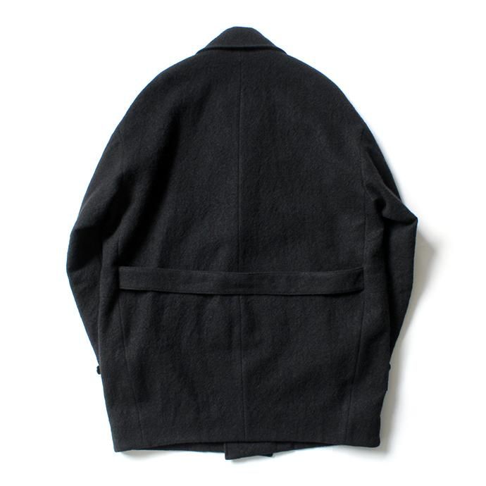 154398046 STILL BY HAND / CO05203 ウール ラペルドコート - Black 02