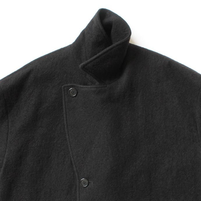 154398046 STILL BY HAND / CO05203 ウール ラペルドコート - Black 02