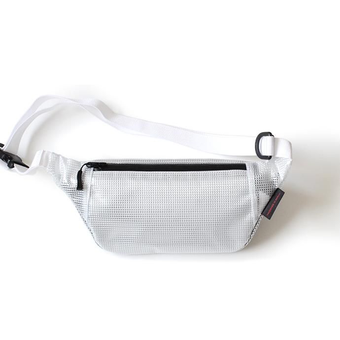 154410833 bagjack / Hipbag - Tarpaulin Tranparent Check White バッグジャック ヒップバッグ クリアターポリン 02