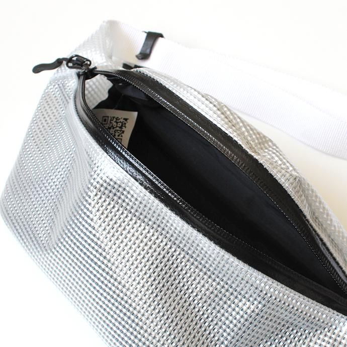 154410833 bagjack / Hipbag - Tarpaulin Tranparent Check White バッグジャック ヒップバッグ クリアターポリン 02