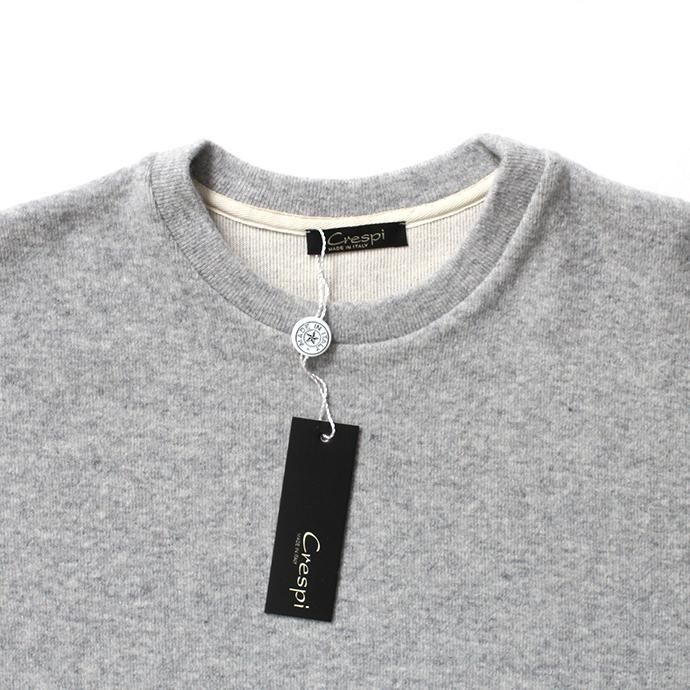 154425268 CRESPI / Lambswool/Cotton Crew Neck - Grey ラムズウールコットン クルーネックカットソー グレー 02
