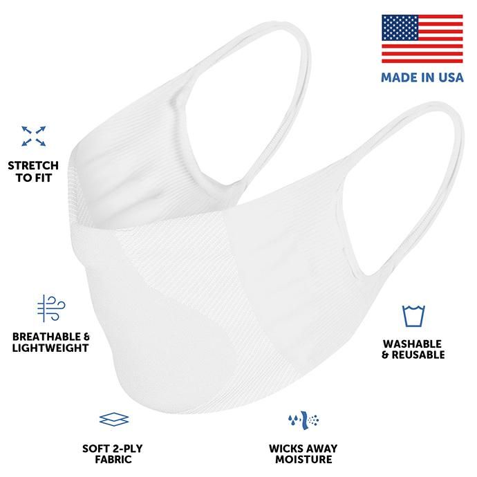 154490426 Hanes / Signature Stretch-To-Fit Mask - White ヘインズ マスク 日本未発売 アメリカ製 ホワイト 02