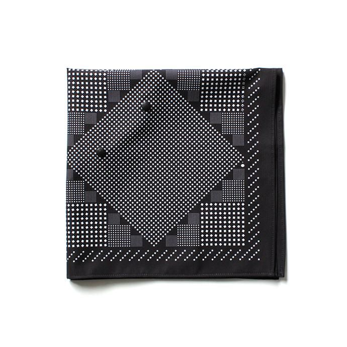 154553666 O-(オー)/ BANDANA Square-Black バンダナ スクエア ブラック 21W-09 01