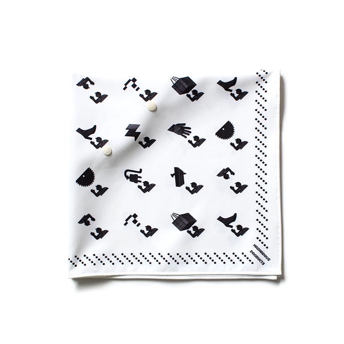 154554668 O-(オー)/ BANDANA Human-White バンダナ ヒューマン ホワイト 21W-09 01