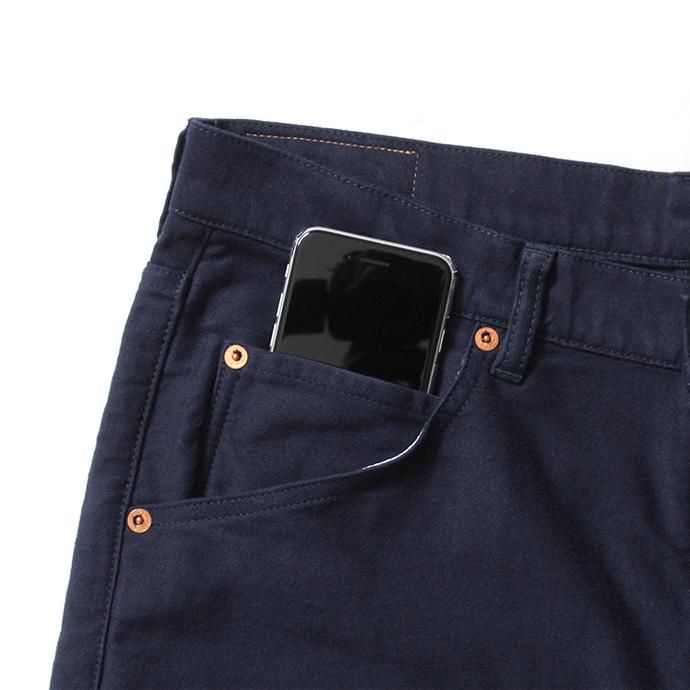 154578705 O-(オー)/ IOS COMFORT MOLESKIN - Navy 5ポケットモールスキン ネイビー 21W-07 02