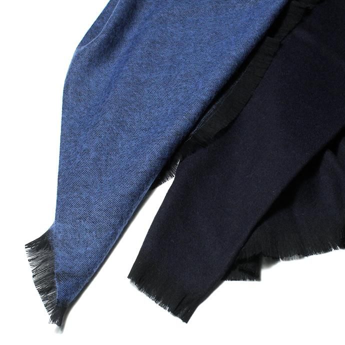 154603681 STILL BY HAND / 大判ストール GD01203 - Blue/Navy 02