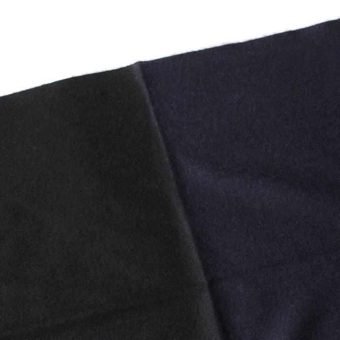 154604209 STILL BY HAND / 大判ストール GD01203 - Black/Navy 02