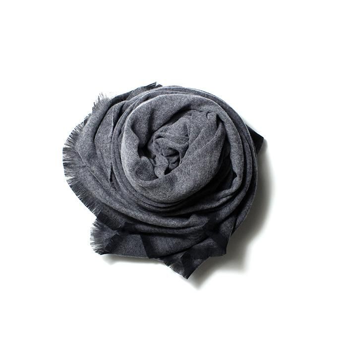 154604261 STILL BY HAND / 大判ストール GD01203 - Grey/L.Grey 02