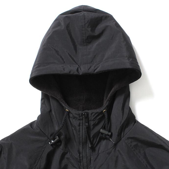 154670635 Tri-Mountain / Conqueror - Black/Black フリースライニングナイロンシェルパーカー ブラック 02