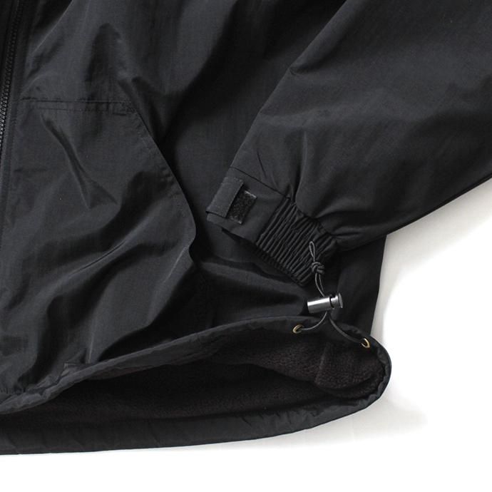 154670635 Tri-Mountain / Conqueror - Black/Black フリースライニングナイロンシェルパーカー ブラック 02