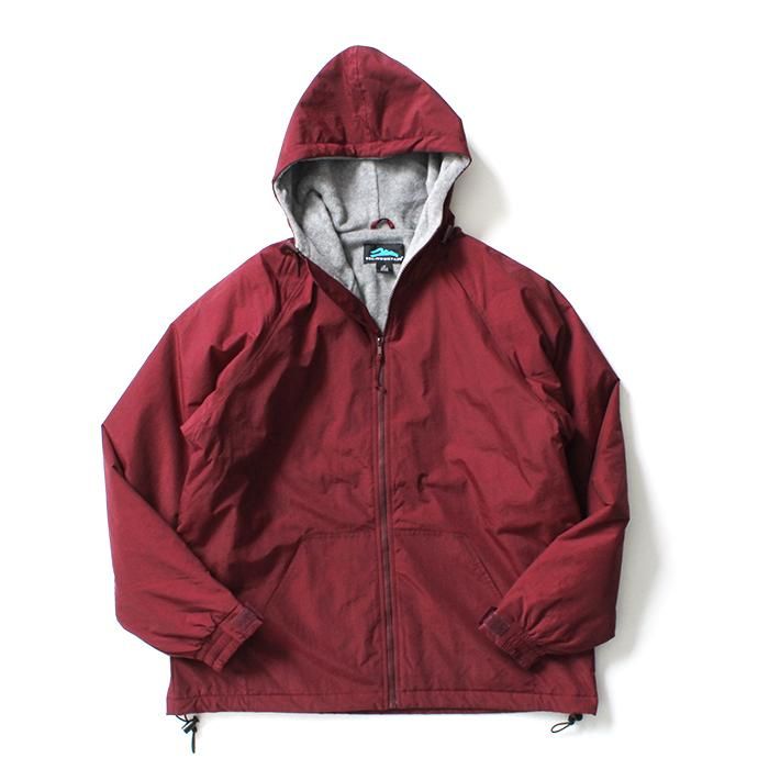 154670706 Tri-Mountain / Conqueror - Dark Maroon/Gray フリースライニングナイロンシェルパーカー ダークマルーン 01