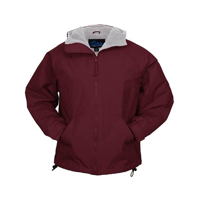 154670706 Tri-Mountain / Conqueror - Dark Maroon/Gray フリースライニングナイロンシェルパーカー ダークマルーン 02